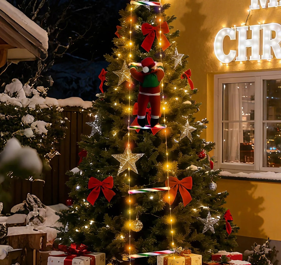Escalera de Luces Mágica: Transforma tu Casa en el Polo Norte con Papá Noel