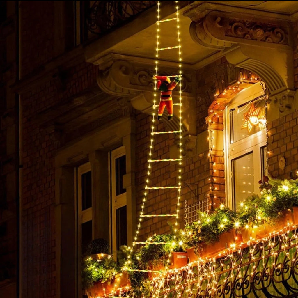 Escalera de Luces Mágica: Transforma tu Casa en el Polo Norte con Papá Noel